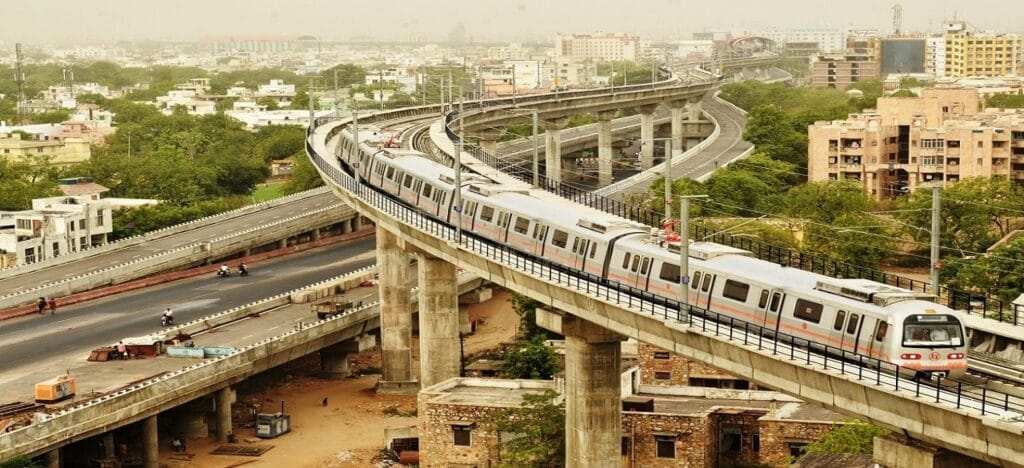 JMRC jaipur Metro Extension Between Badi Chaupar and Transport Nagar Suspended